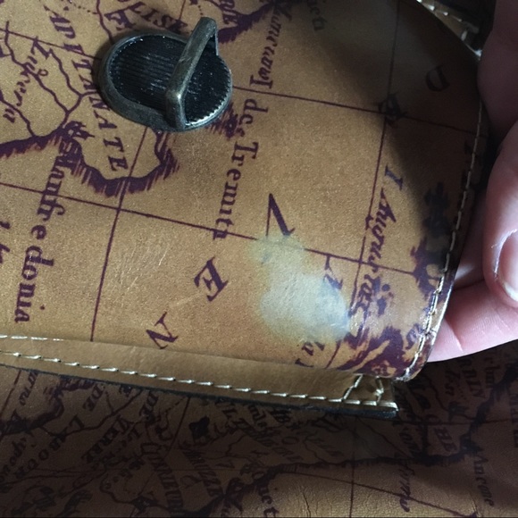 Patricia Nash Map Print Backpack - Picture 3 of 7